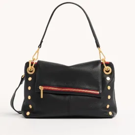 VIP GRAND - Black/Brushed Gold Red Zip
