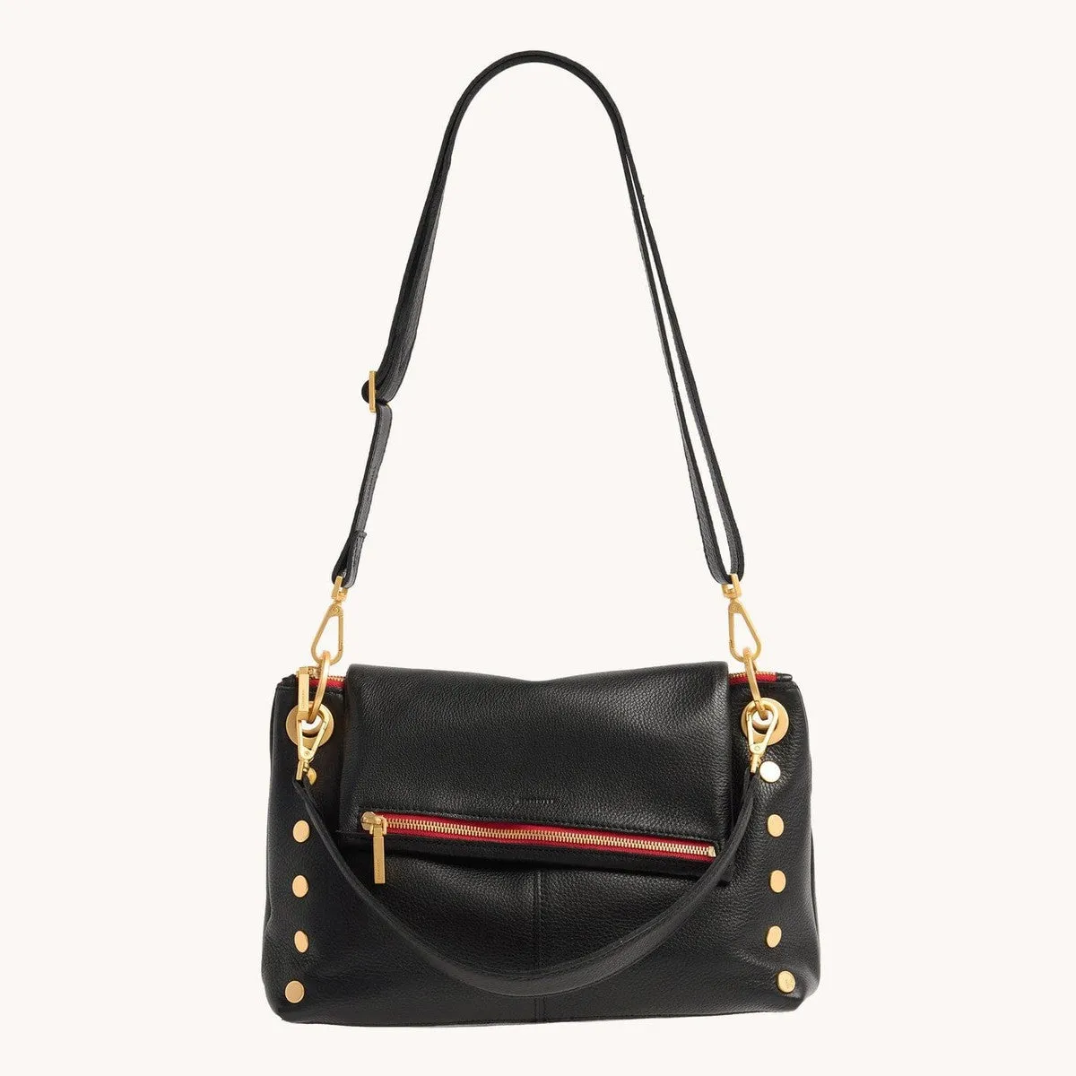 VIP GRAND - Black/Brushed Gold Red Zip