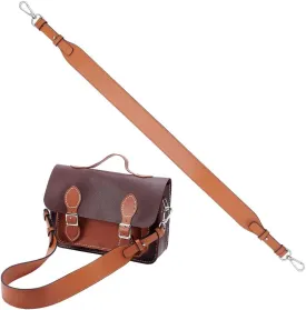 WADORN PU Leather Wide Purse Strap Replacement, 31.5 Inch Leather Handbag Strap 1.57" Wide Shoulder Bag Strap with Platinum Buckle Women Adjustable Bucket Tote Bag Handle DIY Bag Accessory, Brown
