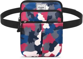 Waist Belt Bag for Women and Men Cross Body Cell Phone Purse Adjustable Shoulder Strap Travel Hip Pouch Multifunctional Fashion Fanny Packs Water Repellent, Camouflage