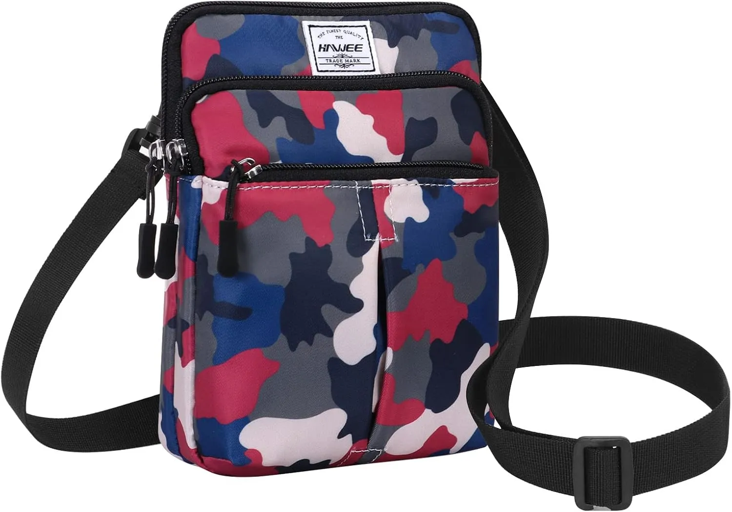 Waist Belt Bag for Women and Men Cross Body Cell Phone Purse Adjustable Shoulder Strap Travel Hip Pouch Multifunctional Fashion Fanny Packs Water Repellent, Camouflage
