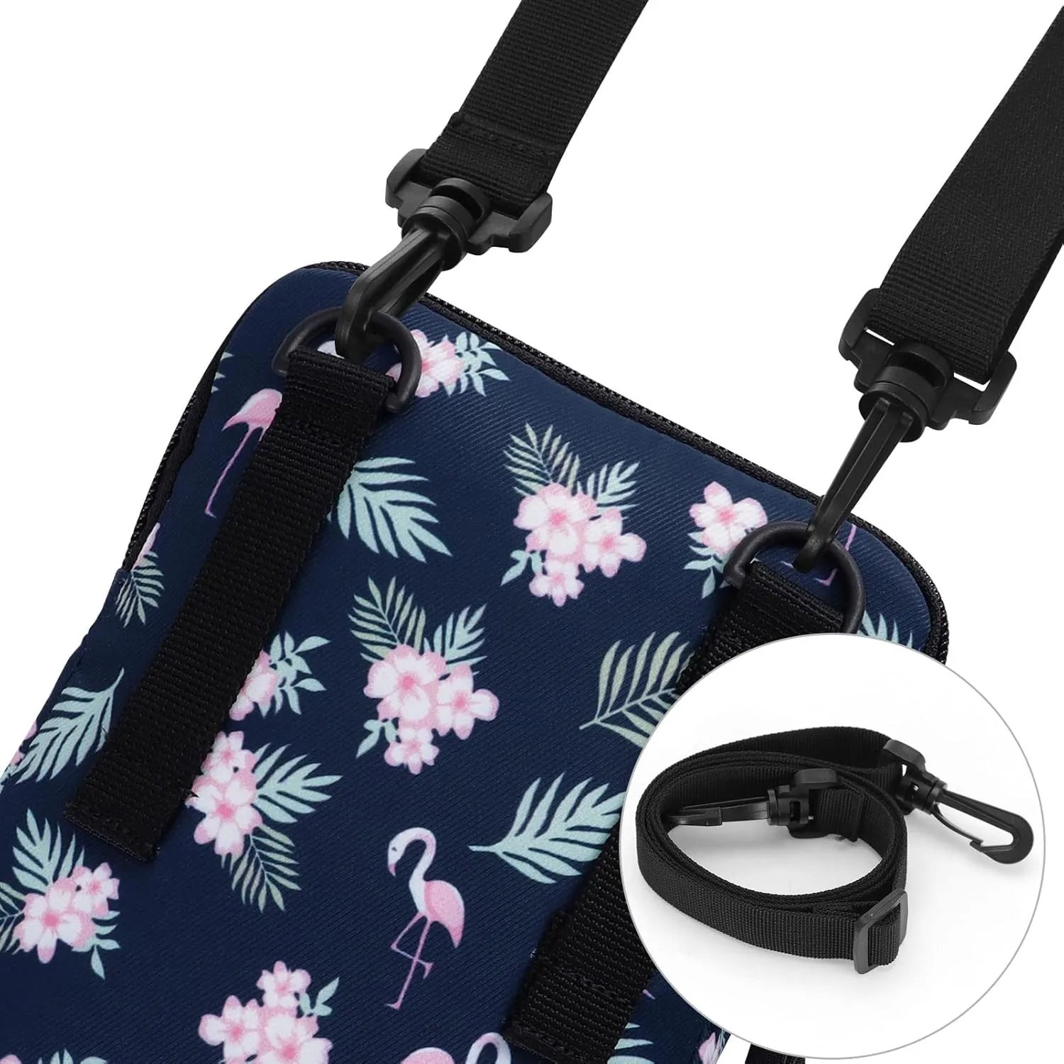Waist Belt Bag for Women and Men Cross Body Cell Phone Purse Adjustable Shoulder Strap Travel Hip Pouch Multifunctional Fashion Fanny Packs Water Repellent, Flamingo