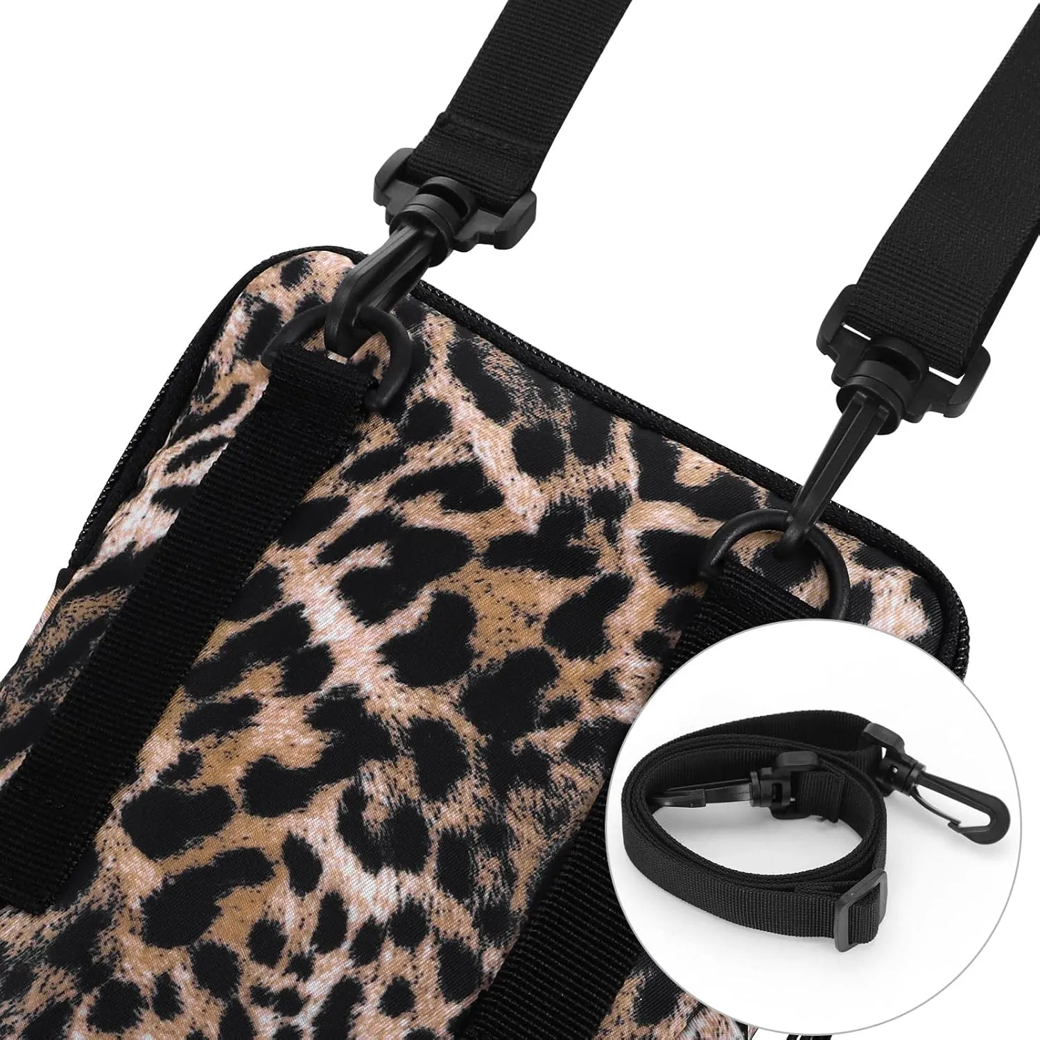 Waist Belt Bag for Women and Men Cross Body Cell Phone Purse Adjustable Shoulder Strap Travel Hip Pouch Multifunctional Fashion Fanny Packs Water Repellent, Leopard