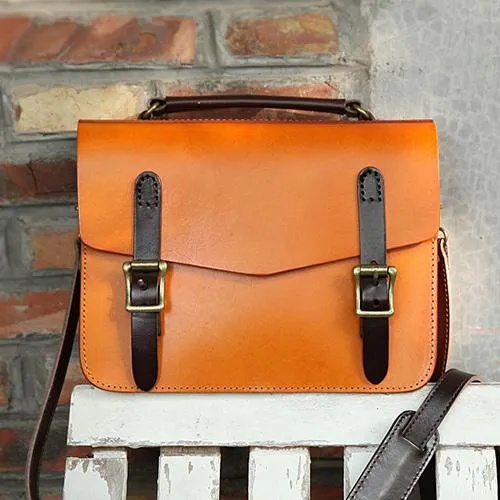 Women's Leather Classic Satchel Bag
