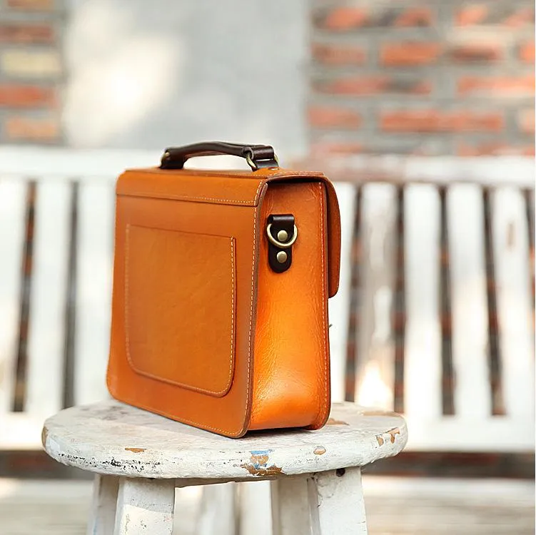Women's Leather Classic Satchel Bag
