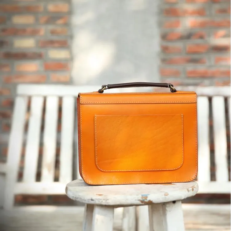 Women's Leather Classic Satchel Bag