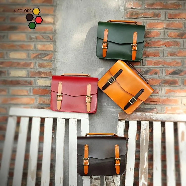 Women's Leather Classic Satchel Bag
