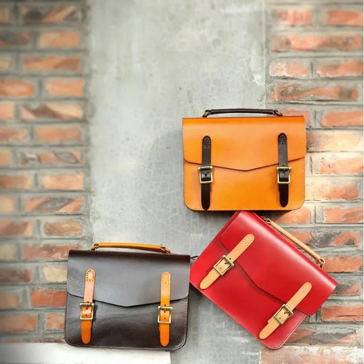 Women's Leather Classic Satchel Bag