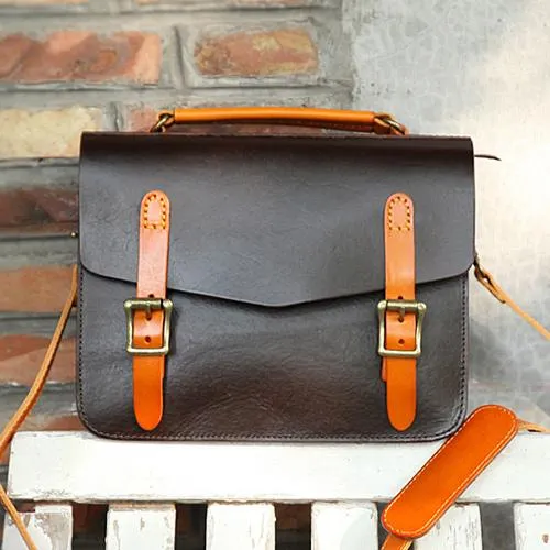 Women's Leather Classic Satchel Bag