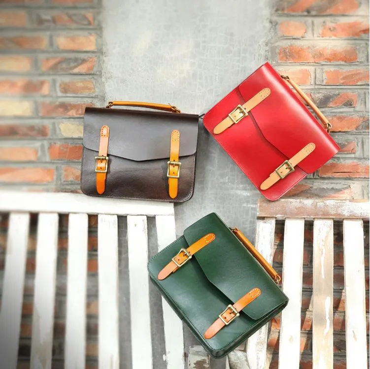 Women's Leather Classic Satchel Bag