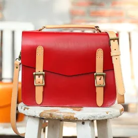 Women's Leather Classic Satchel Bag