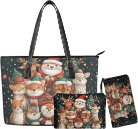Womens Purses and Handbags Fashion Office Work Handbag Purse 3Pcs Set