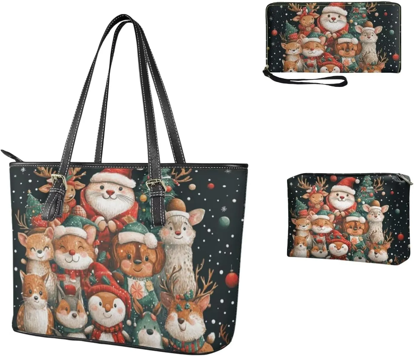 Womens Purses and Handbags Fashion Office Work Handbag Purse 3Pcs Set