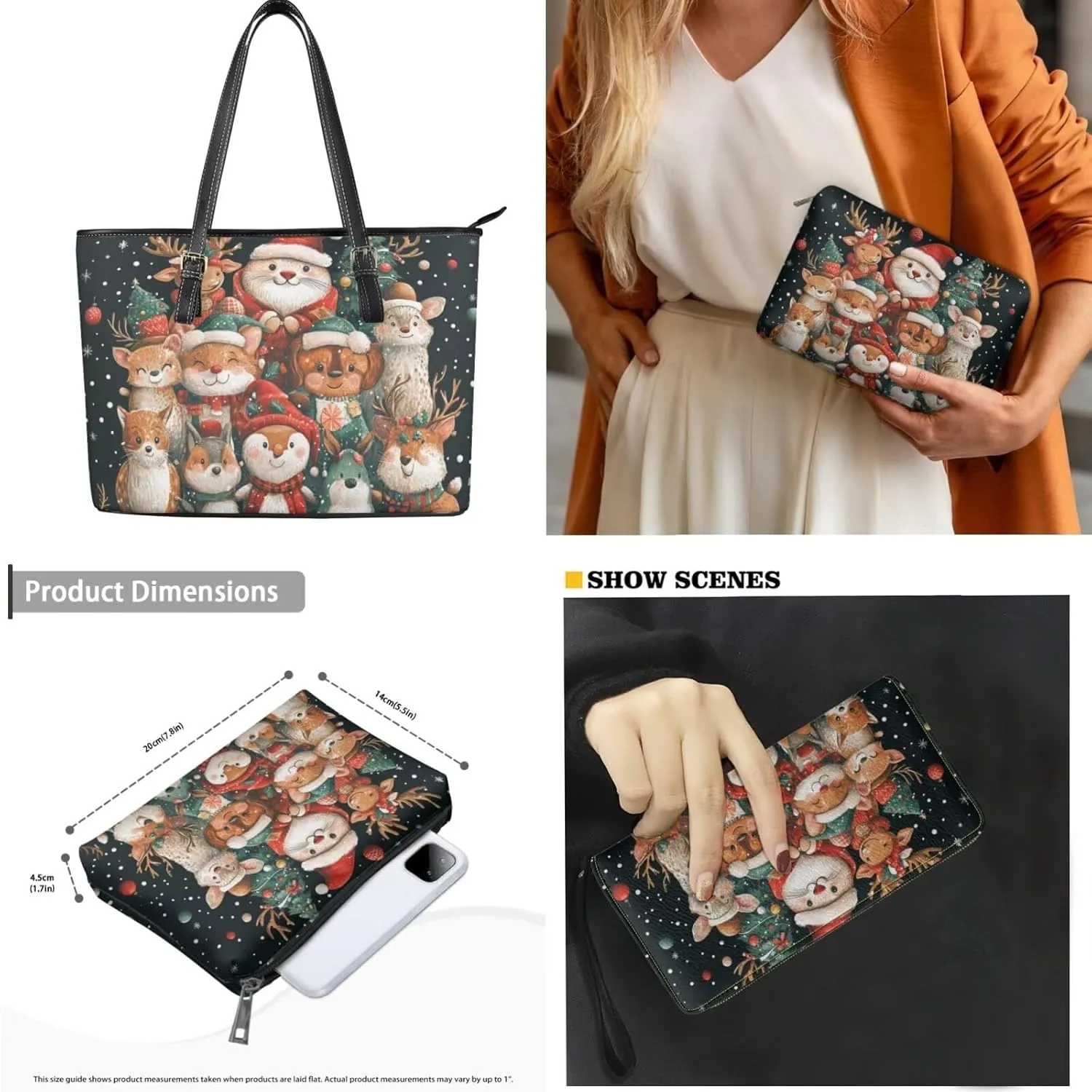 Womens Purses and Handbags Fashion Office Work Handbag Purse 3Pcs Set