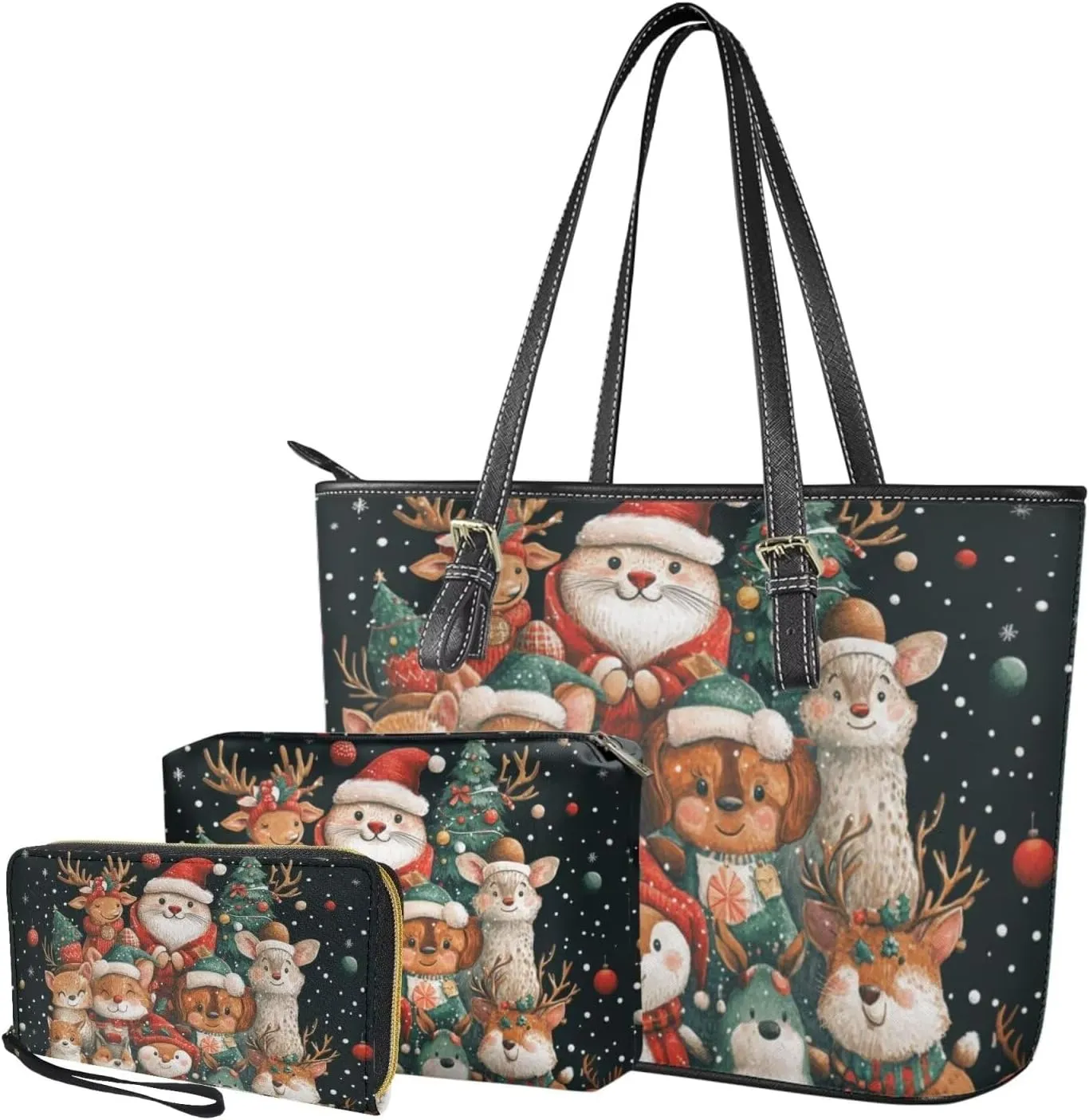 Womens Purses and Handbags Fashion Office Work Handbag Purse 3Pcs Set